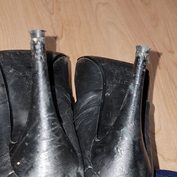 ALDO BLACK SLOUCH HIGH HEEL BOOTS, SIZE 40 (8.5) - Picture 15 of 15